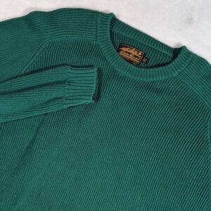 Eddie Bauer Shaker Knit Sweater Mens L Tall Preppy Chunky Fisherman Vintage 80s